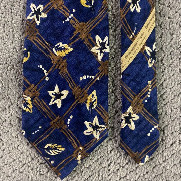 Ermenegildo Zegna Lot of 6 Ties Neckties Silk Made in Italy Tie Short Length - Picture 6 of 13